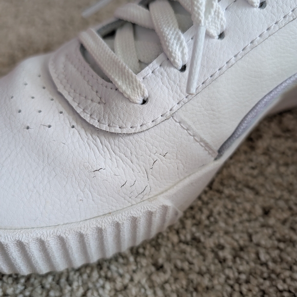 White Sneakers with Iridescent Detail - Picture 3 of 3